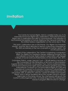 CHR, NUALS Human Rights Day Symposium: Dec 10