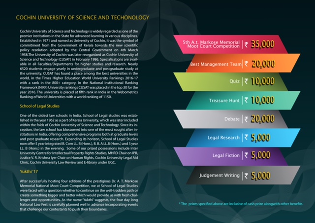 CUSAT National Law Fest Yukthi 2017