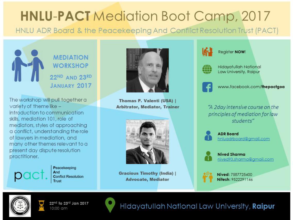 HNLU Mediation Boot Camp
