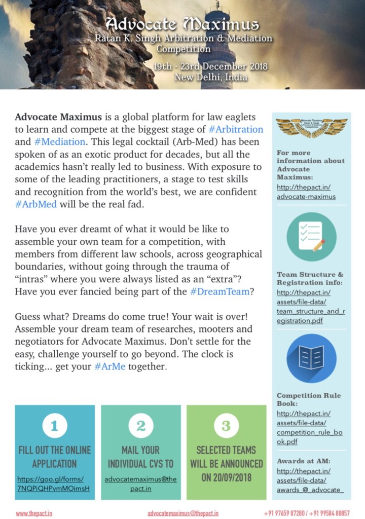 Advocate Maximus Arb-Med Competition 