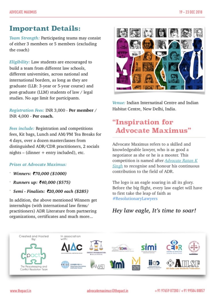 Advocate Maximus Arb-Med Competition 