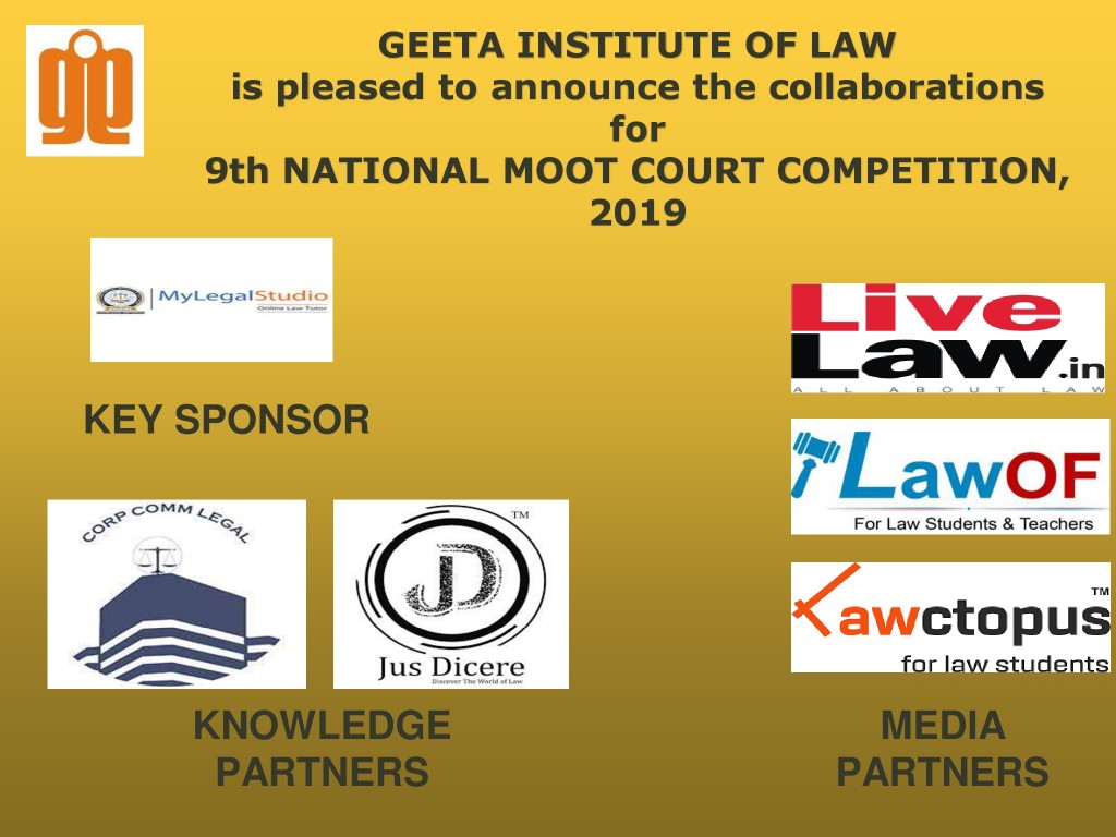 Geeta Institute of Law Moot 2019