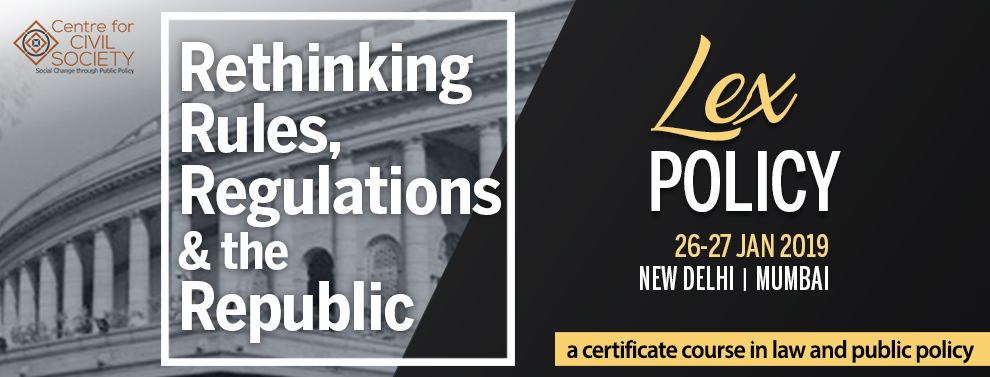 Lex Policy Certificate Course CCS Delhi Mumbai