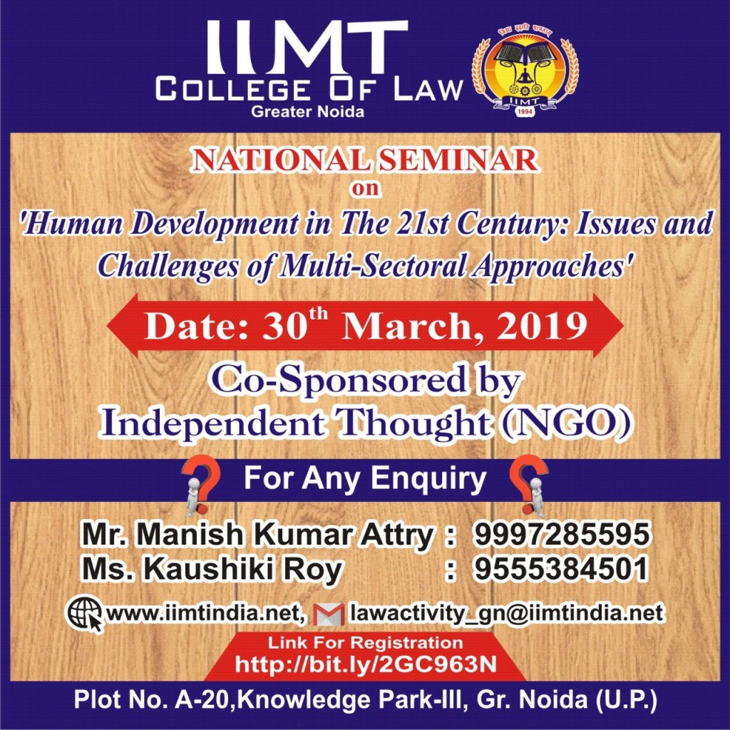 IIMt Noida seminar human development