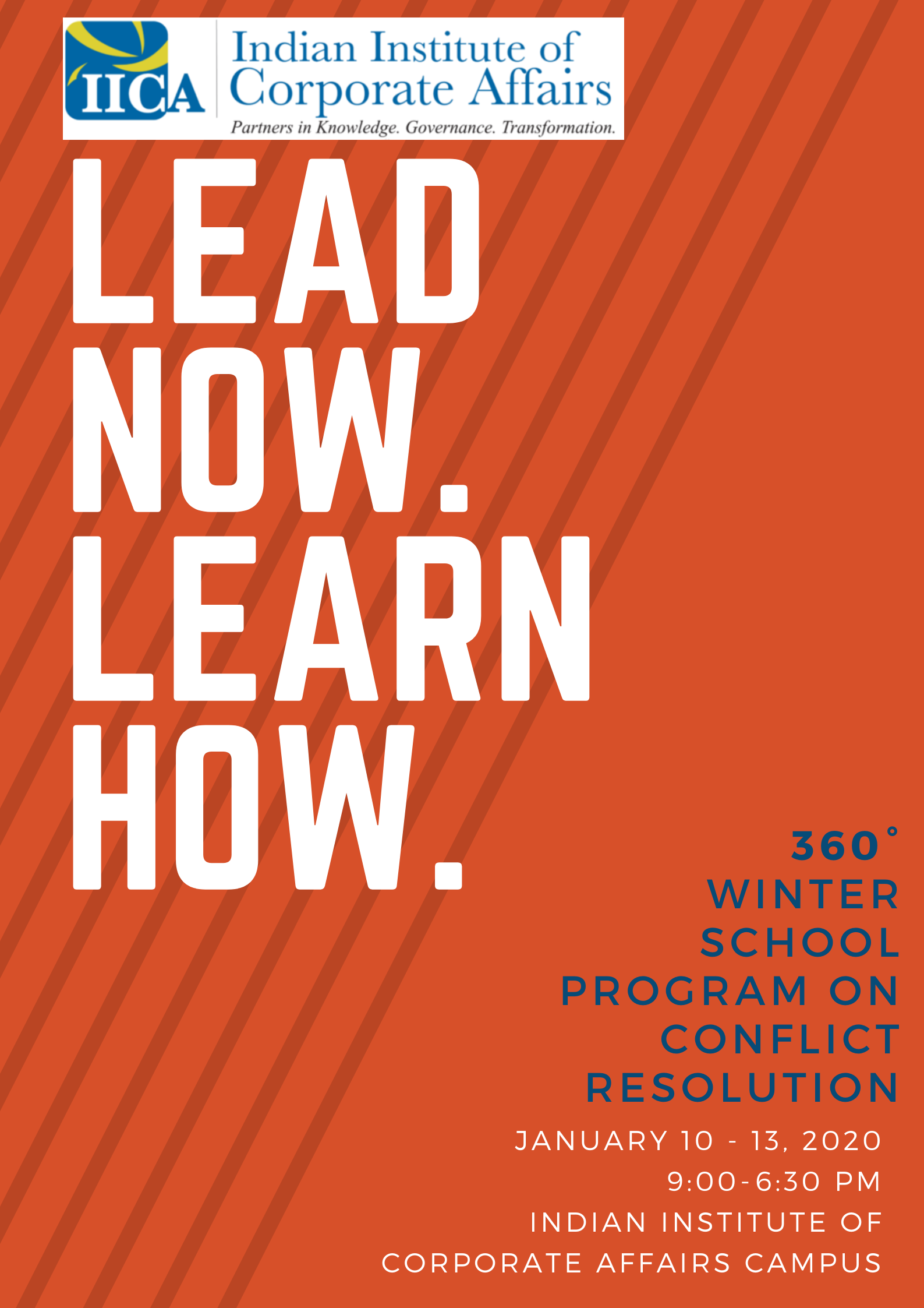 360° Winter School Program on Conflict Resolution at IICA, Gurugram