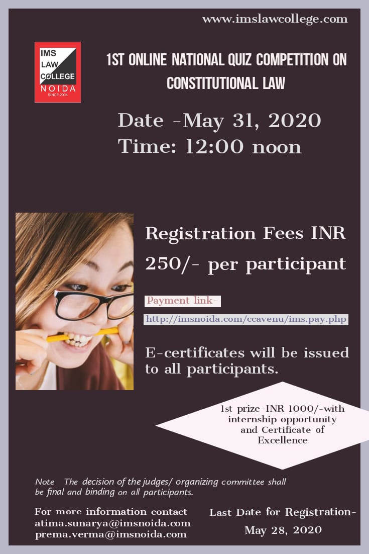 IMS Law College Quiz