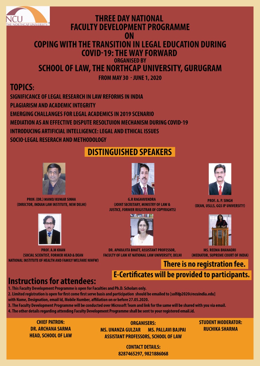 NorthCap University Faculty Development Programme